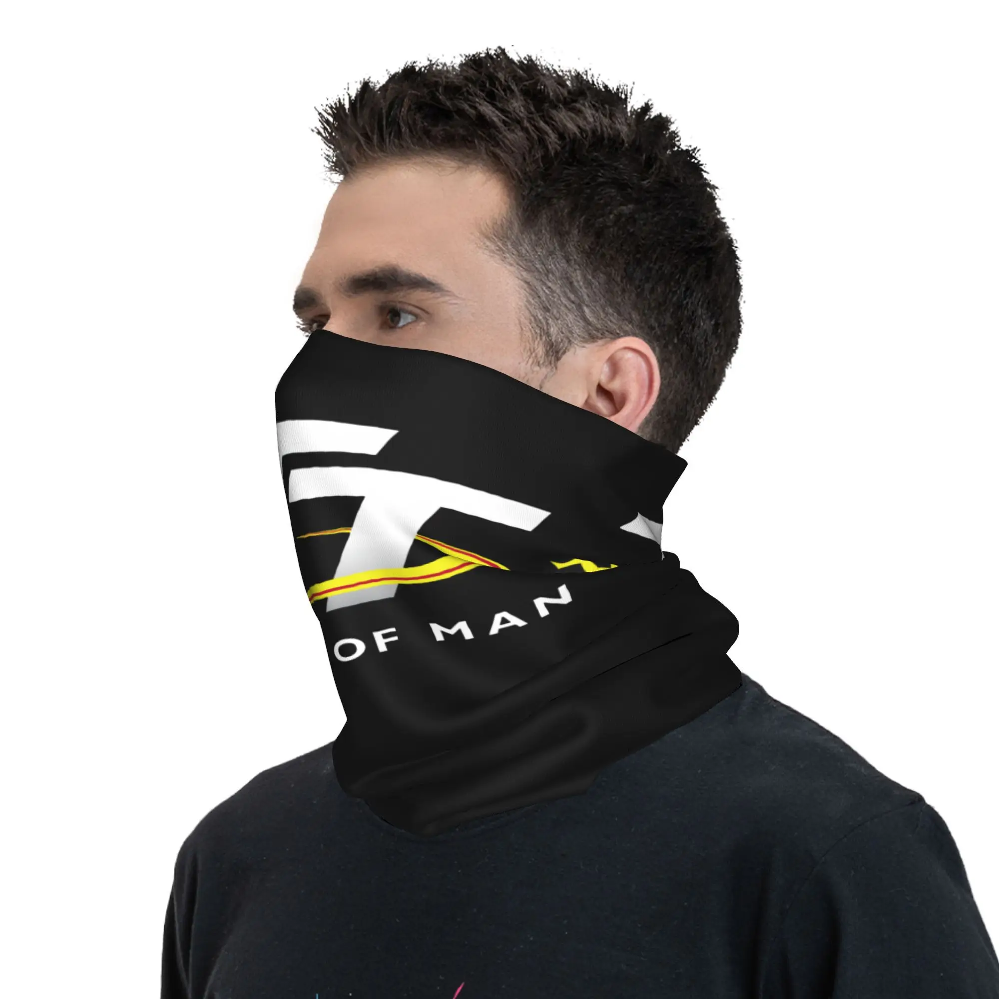 Custom Motorcycle Sport Isle of Man TT Races Winter Headband Neck Warmer Men Women Hiking Tube Scarf  Face Bandana Gaiter