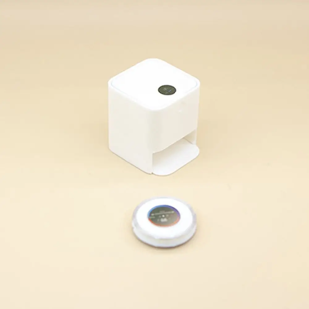 1:12 Scale Dollhouse Robotic Vacuum Scene Model White Mini Robot Vacuum Cleaner Playing House Photo Props Dollhouse Furniture