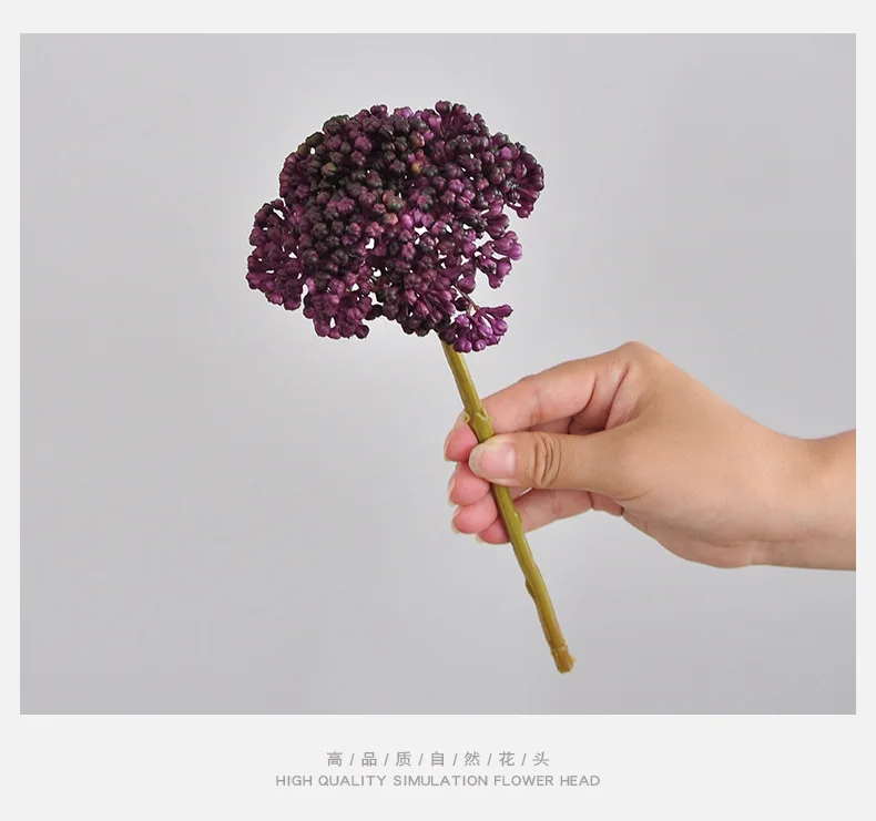 5-teiliges Set kurzer Latex-Hortensienzweige, künstliche Blumen für Hochzeits-Blumenarrangements, Landschaftsgestaltung, Weihnachtsfeier, Heim- und Tischdekoration – Detail 15