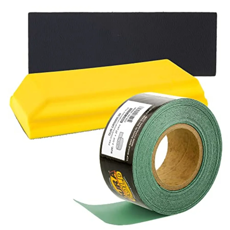

Прямоугольный шлифовальный блок Dura-Gold Pro Series 7-3/4" x 2-3/4" с креплением на липучке и адаптером PSA, зернистость 3000 G