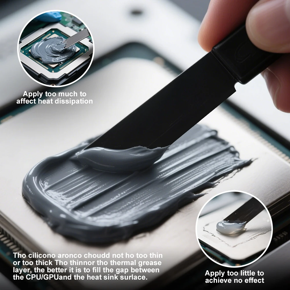 Pâte thermique GD900 0,5g, pâte conductrice en silicone pour dissipation thermique, pour GPU, CPU, refroidisseurs d'imprimantes 3D Bambu Lab