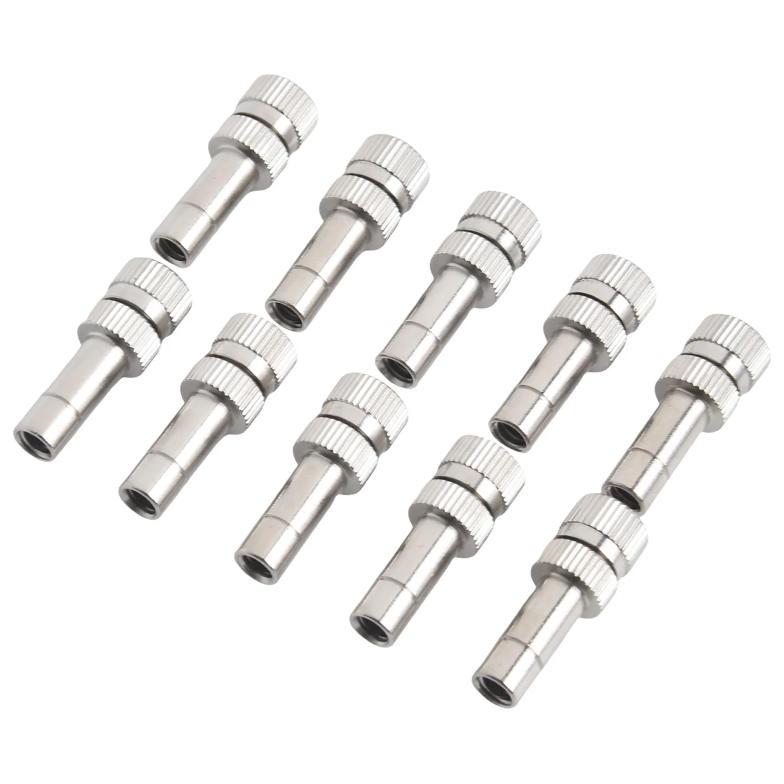 10Pcs 6mm Misting Nozzle, Quick And Easy Installation, Effective Watering And Cooling Solution For Gardens And Greenhouses