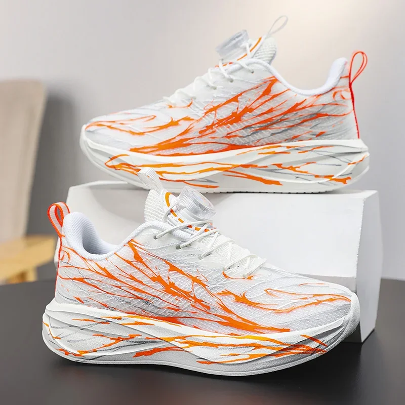 

2025 New Arrival Children Sneakers for Boys Air Mesh Breathable Running Sports Shoes Kids Girls Flat Casual Shoes Big Size 40