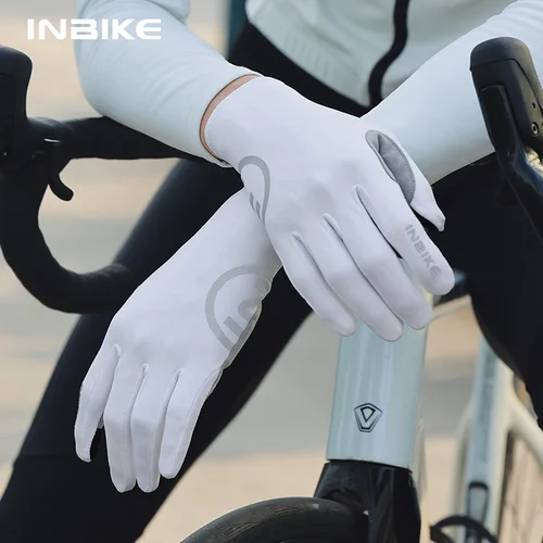 Imagen 1 del producto INBIKE-guantes de ciclismo con dedos completos, transpirables, absorbentes de golpes, para bicicleta de carretera, MTB, para hombres y mujeres, primavera y otoño