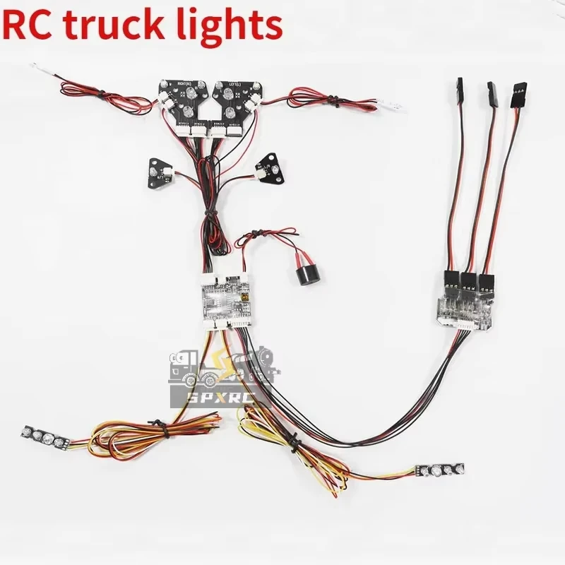 Lichtset RC 1/14 für 1/14 Tamiya RC Muldenkipper Anhänger SCANIA 770S VOLVO BENZ MAN TGX Autozubehör