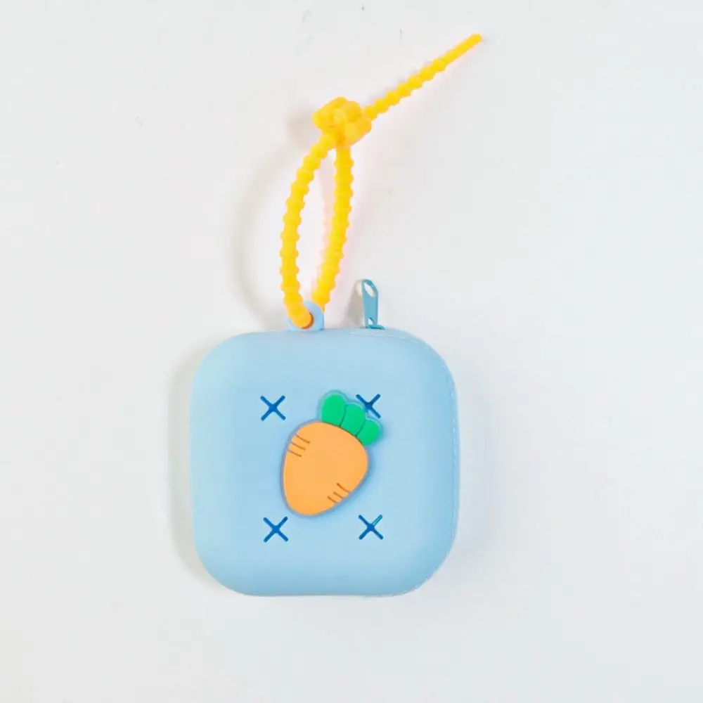 Durable Holes Coin Purse Silicone Zipper Card Holder Money Bag