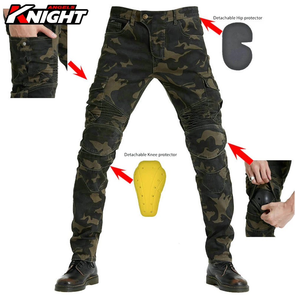 

New Motorcycle Riding Jeans Moto Racing Pants with Protective Gear Anti-drop Riding Motorcycle Pants