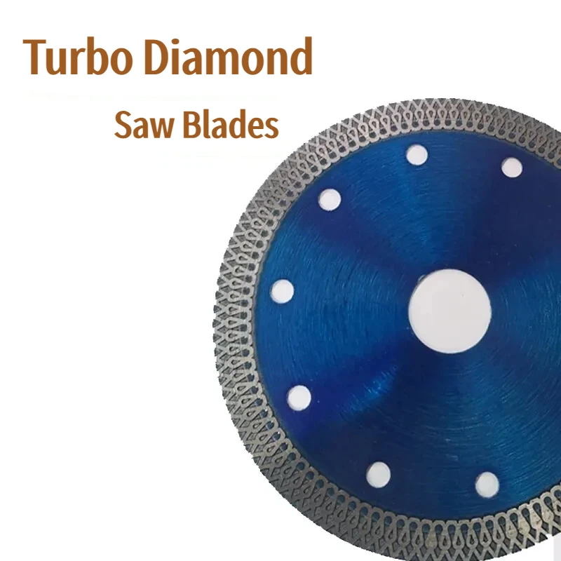 Disco de Corte de Diamante Turbo de 105 mm/115 mm/125 mm para Granito, Mármol, Azulejos de Porcelana y Cerámica, 3 Tamaños, para Amoladora Angular