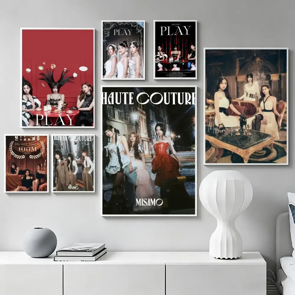 Music M-MISAMO Poster Premium Art Wall Decor, Simple Ornament for Living and Leisure Areas
