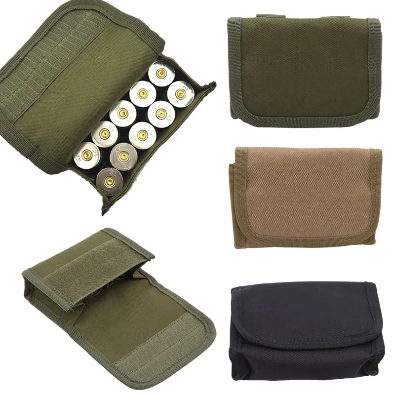 

10 Round Shotgun Shotshell Reload Holder For 12 Gauge/20G Molle Pouch Ammo Round Cartridge Holder Gun Accessories