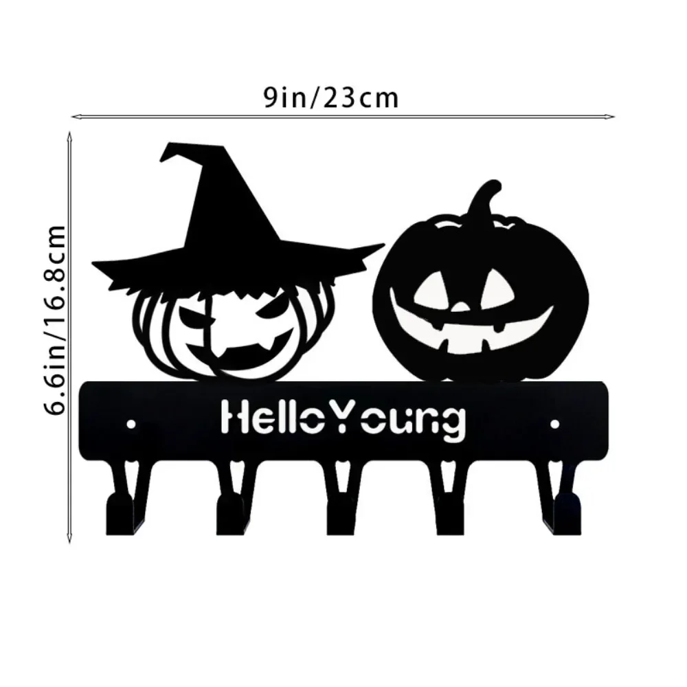 Splendid 1pc Exquisite Metal Hook and Storage Feature – Special Halloween Hook in Majestic Pumpkin Shape