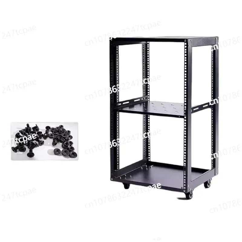 Simple Open Cabinet Mobile Audio Amplifier Aviation Case Support Rack