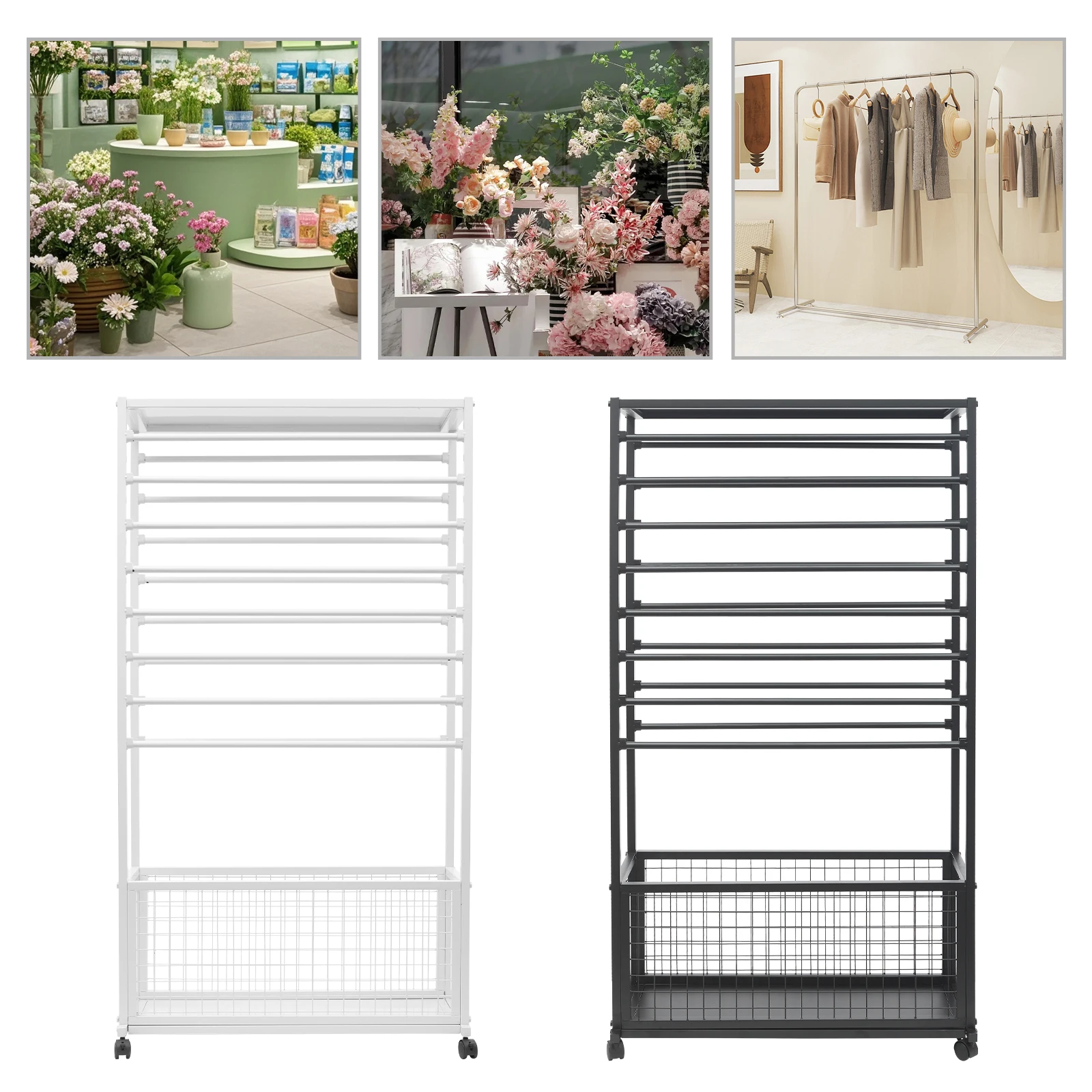 

16 стержней, 80 см, железный держатель для ленты, органайзер, 80*32*150 см, белый/черный держатель ленты с колесиками, отдельно стоящий для дома