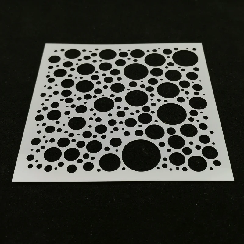 Pochoirs Ronds de 13cm pour Scrapbooking et Photo, Modèle Décoratif pour Peinture à 40%