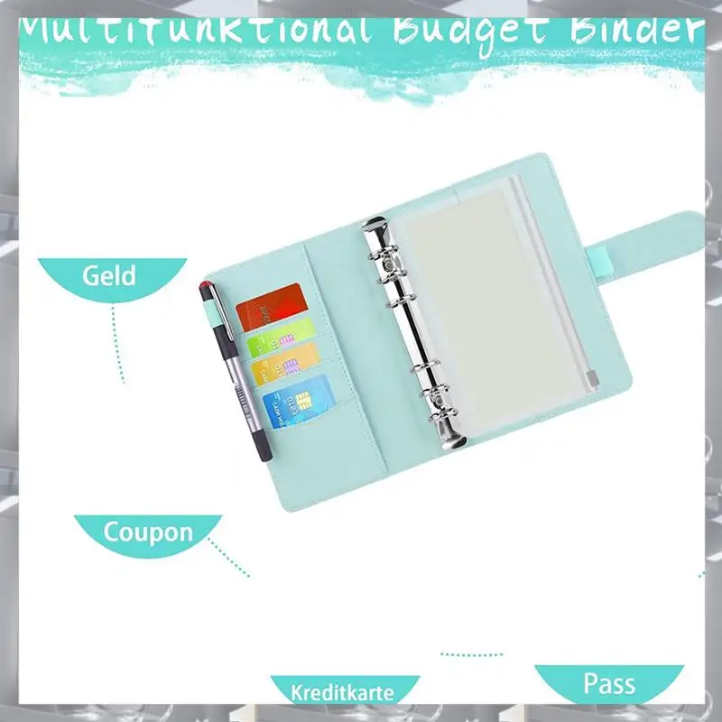 

Hot Selling-Budget Binder, Budget Planner A6, Money Organiser, Money Saving Folder, Money Book With Films, 6 Holes Binder Notebo
