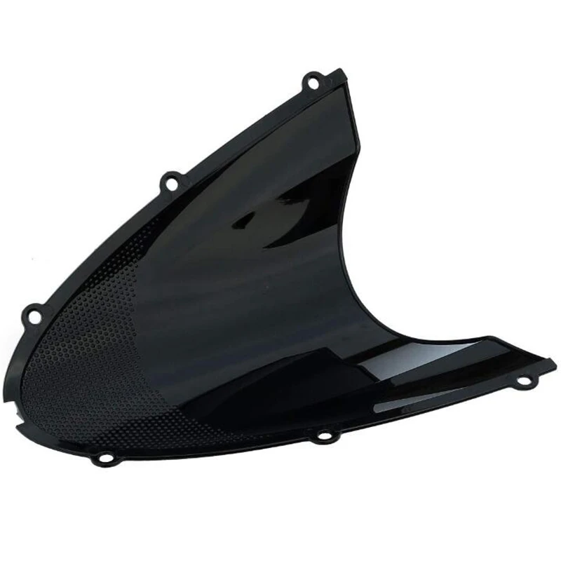 Pára-brisas bolha dupla para motocicleta, defletor de pára-brisas, Kawasaki Ninja ZX6R 2005-2009 e ZX10R 2006-2007