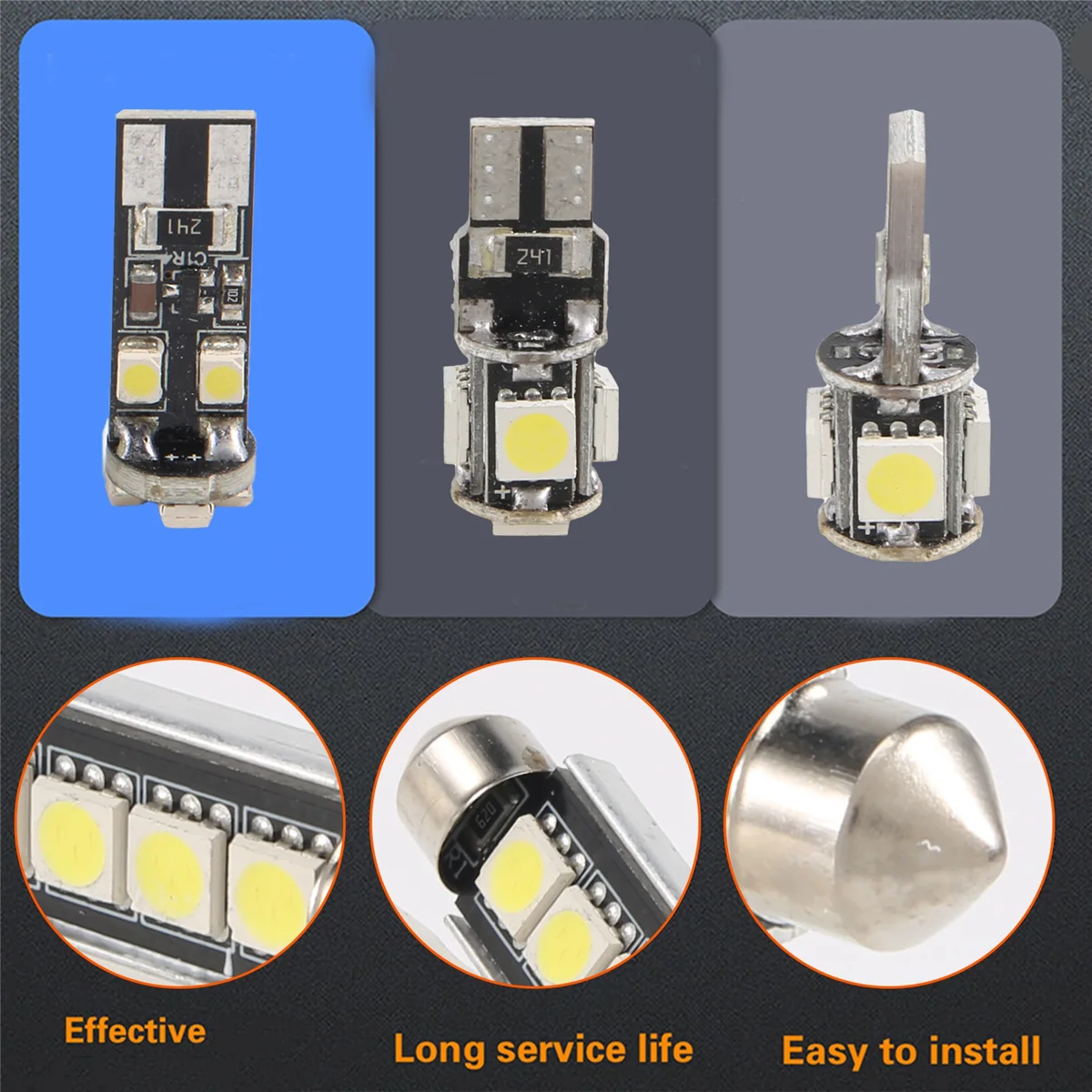 차량용 화이트 LED 조명 키트, 메르세데스 벤츠 E 클래스 W211 2002-2008, 27 개