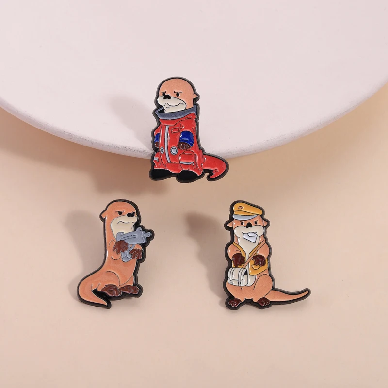 25 Styles Cute animals Enamel Pins Koala Frog Cat Dog Parrot Hamster Goose Brooches Lapel Badge Jewelry Gifts for Friends