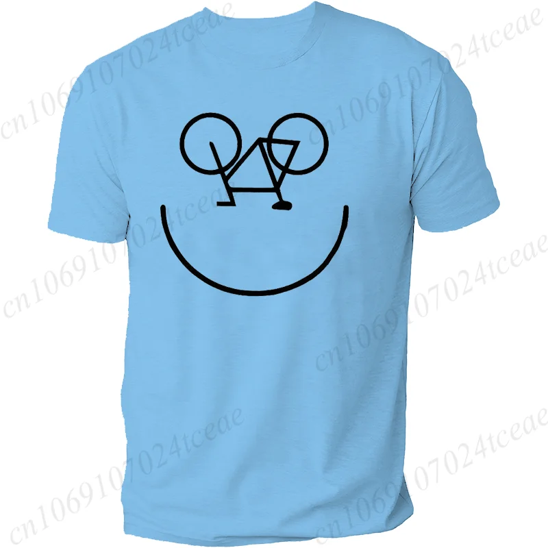 Summer Men Women's T Shirt Tee Clothing Fashion Clothes Funny Cycling Biking Bicycle Cyclist Bike Themed Smile Gift T-Shirt Tops