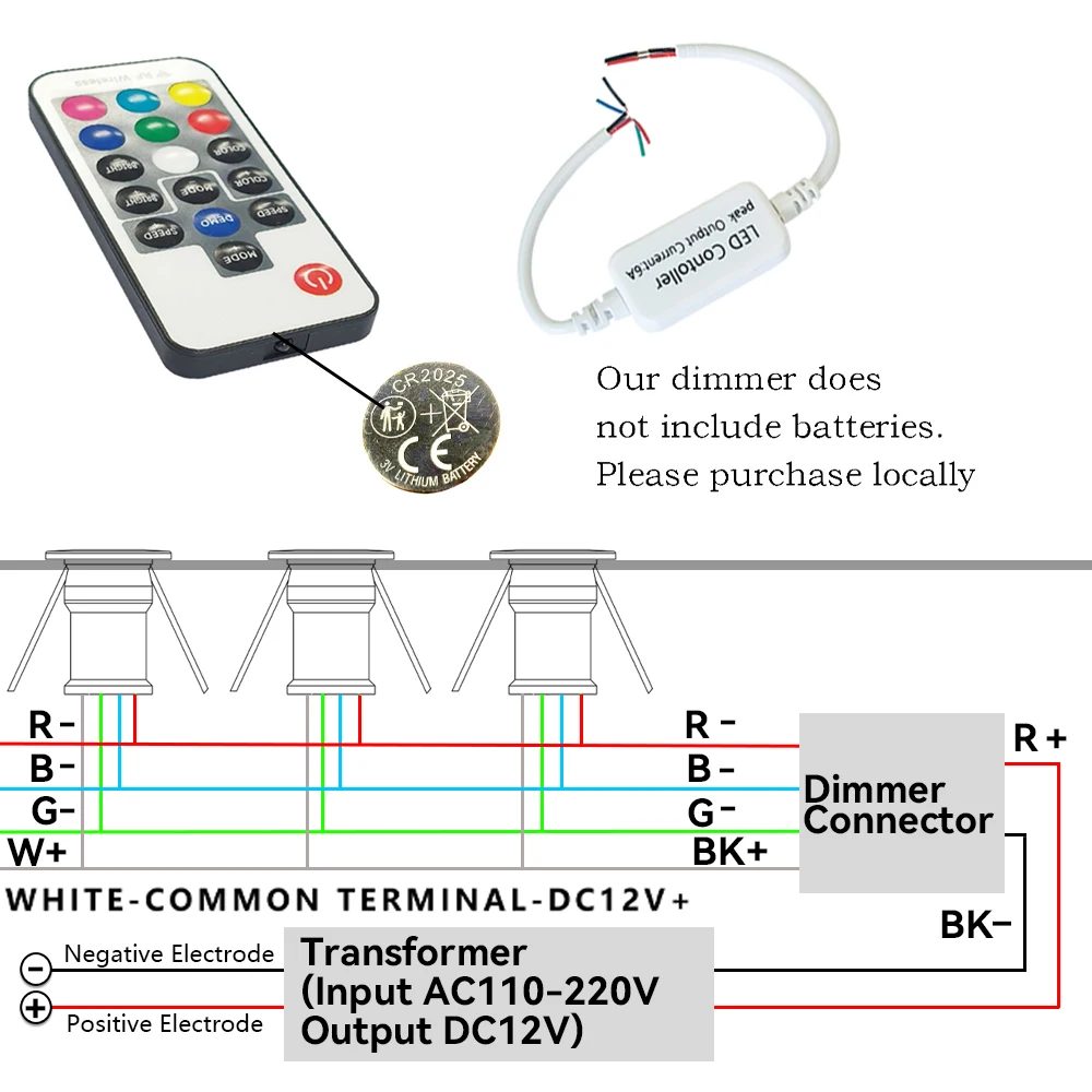 RGB Dimmable Mini LED Spotlight 1W DC12V 9/18pcs Downlight Recessed Ceiling Spot Light for Kitchen Cabinet Stair Home Decoration