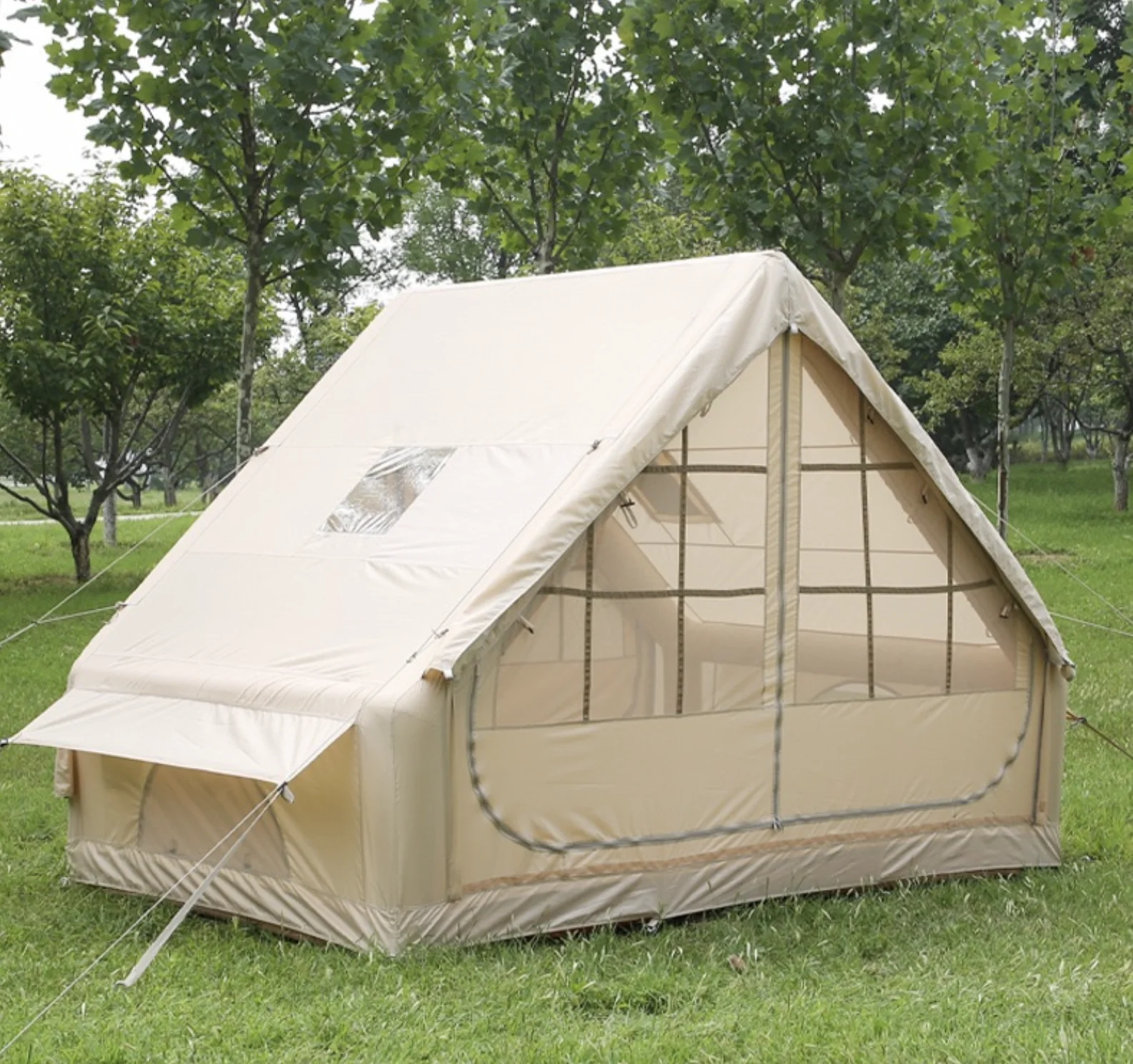 

Надувная палатка для кемпинга из хлопка и ткани Оксфорд, автоматическая, 2025 год, недорогая