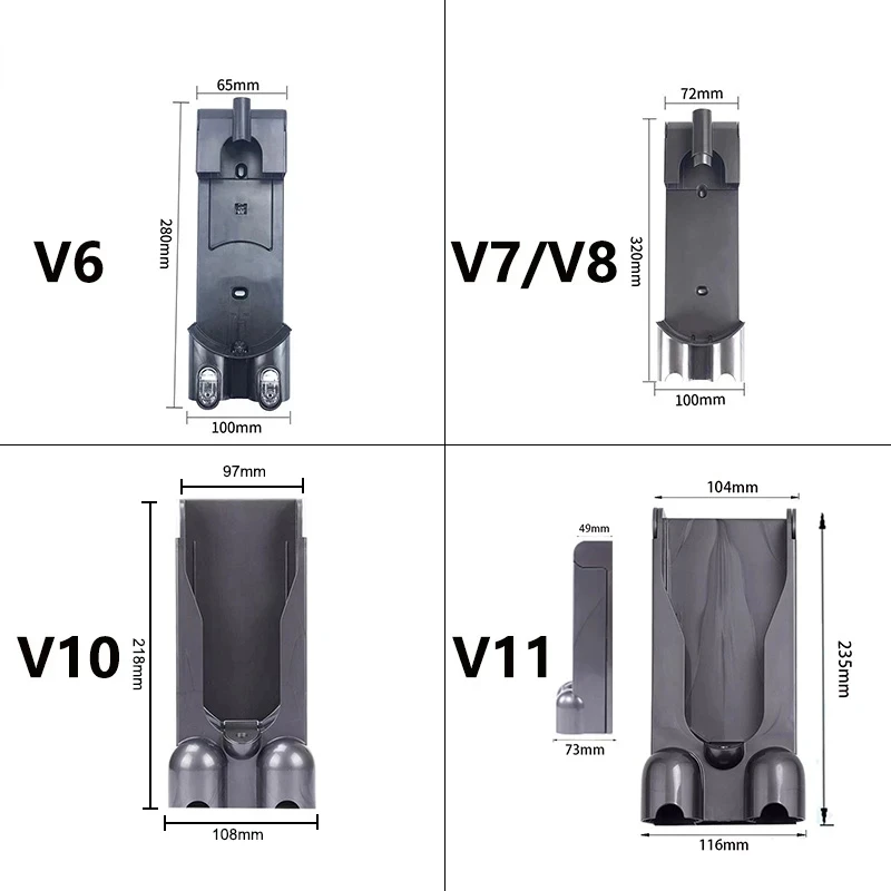 ドッキングステーション充電器ベース,ダイソン掃除機,収納ラック,アイロンハンガー,ノズルホルダー,スペアパーツ,v6,v7,v8,v10,v11,v15