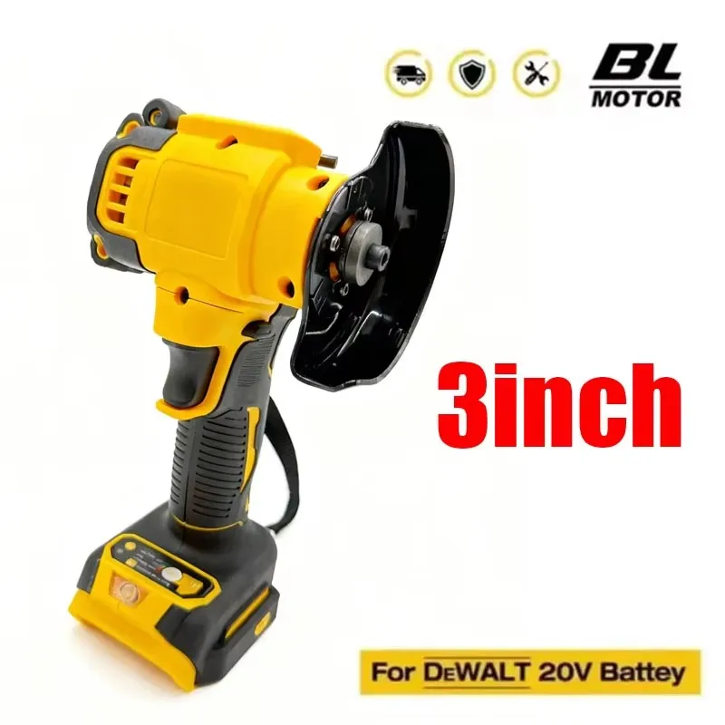 

Беспроводная угловая шлифовальная машина, 3 дюйма, мини-полировальный шлифовальный станок, электрические режущие электроинструменты для аккумулятора DeWALT 20 В 18 В