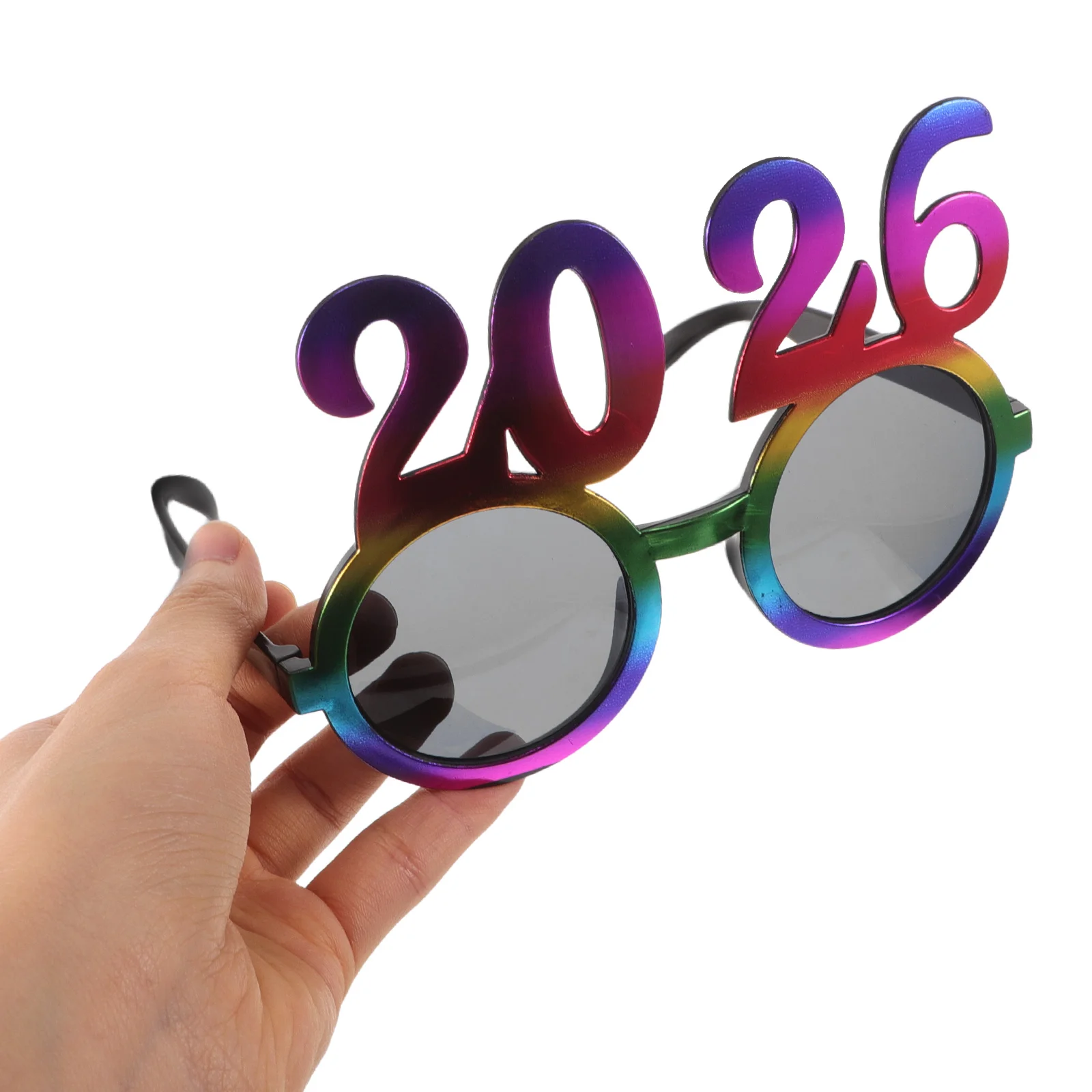

3 Pcs Glasses Plastic New Year’s Photo Props Number Shaped Party Eyeglasses