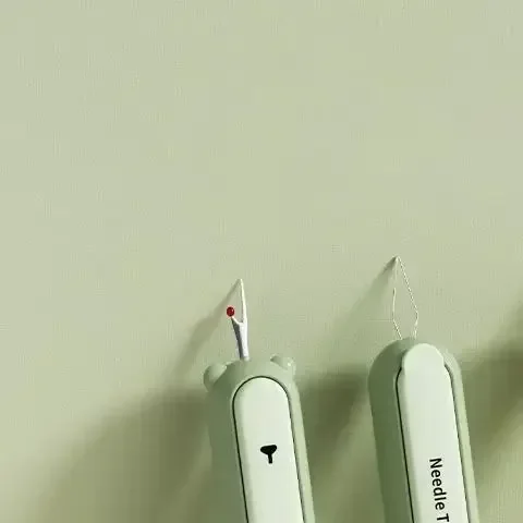 Needlework Plug-in Needle Threader DIY Sewing Accessories Embroidery Cross Stitch Remover Needle Threading Tool Multifunctional
