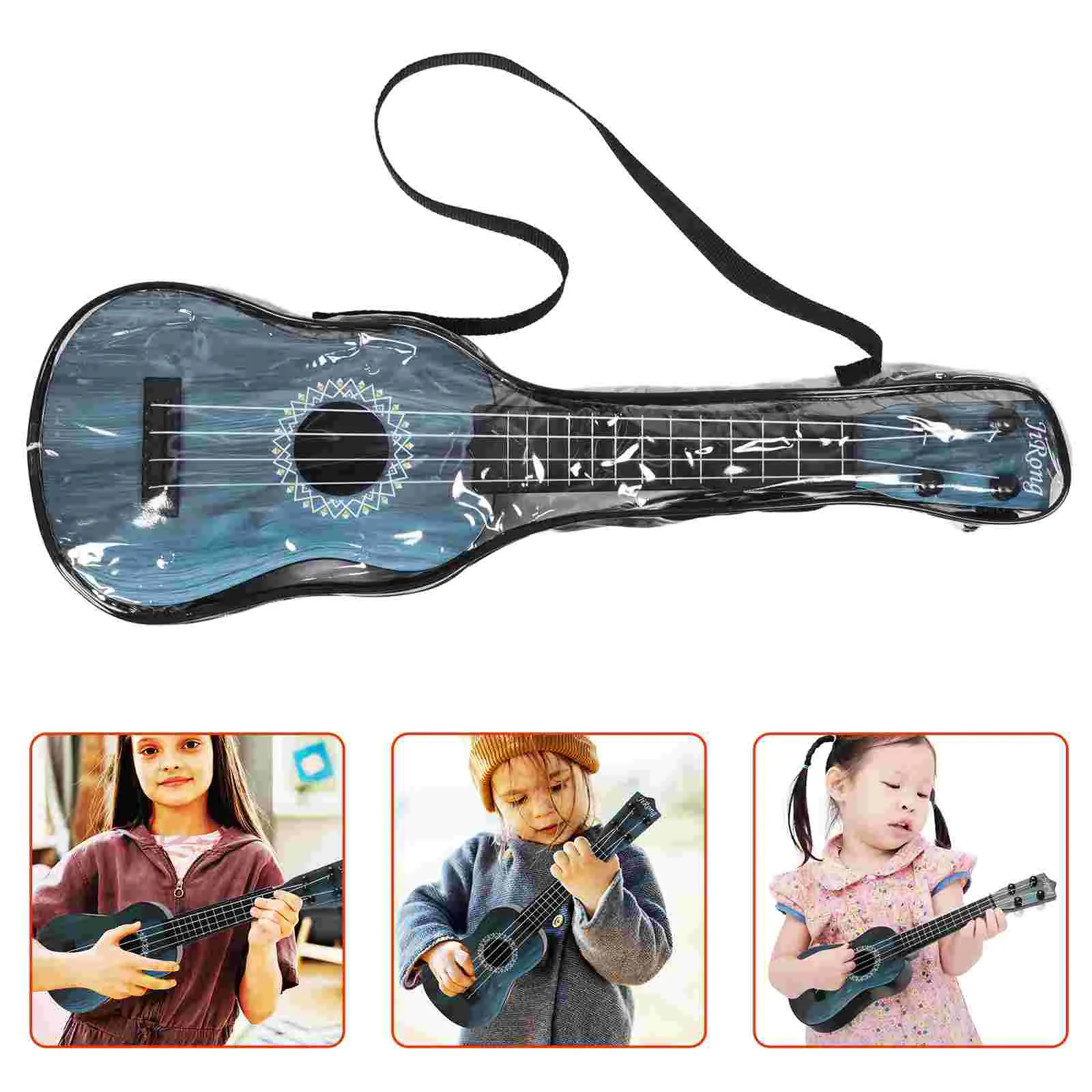 Ukulele Toy Toddler Guitar Ukeleles for Kids Guitar/Bass Childrens Toys Plastic