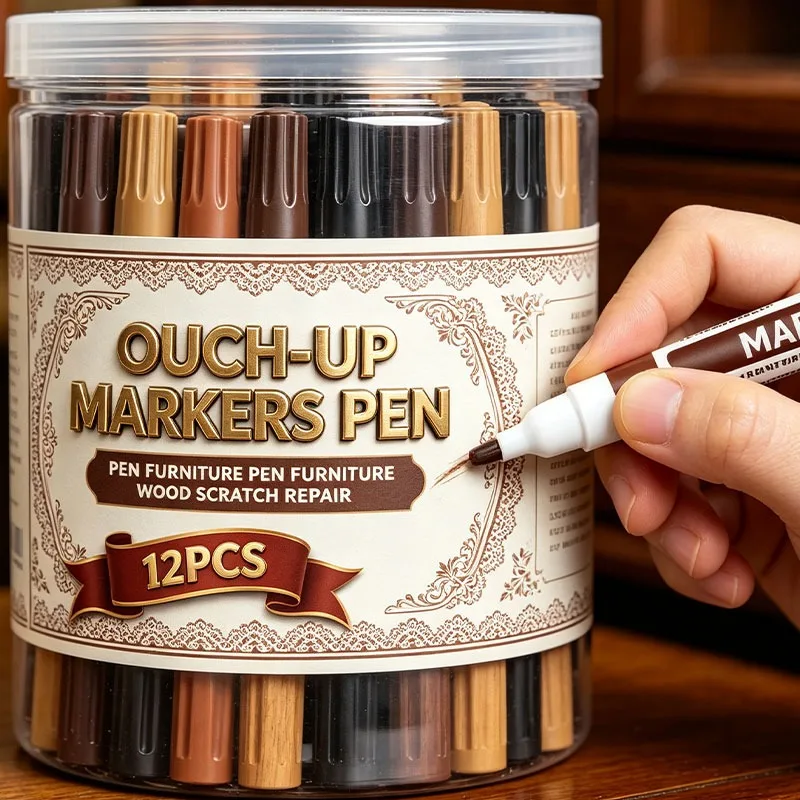 Touch-up Markers Pen Furniture Wood Scratch Repair Kit Floors Tables Grain Paint Pen Desks Stains Waterproof Wall Treatments