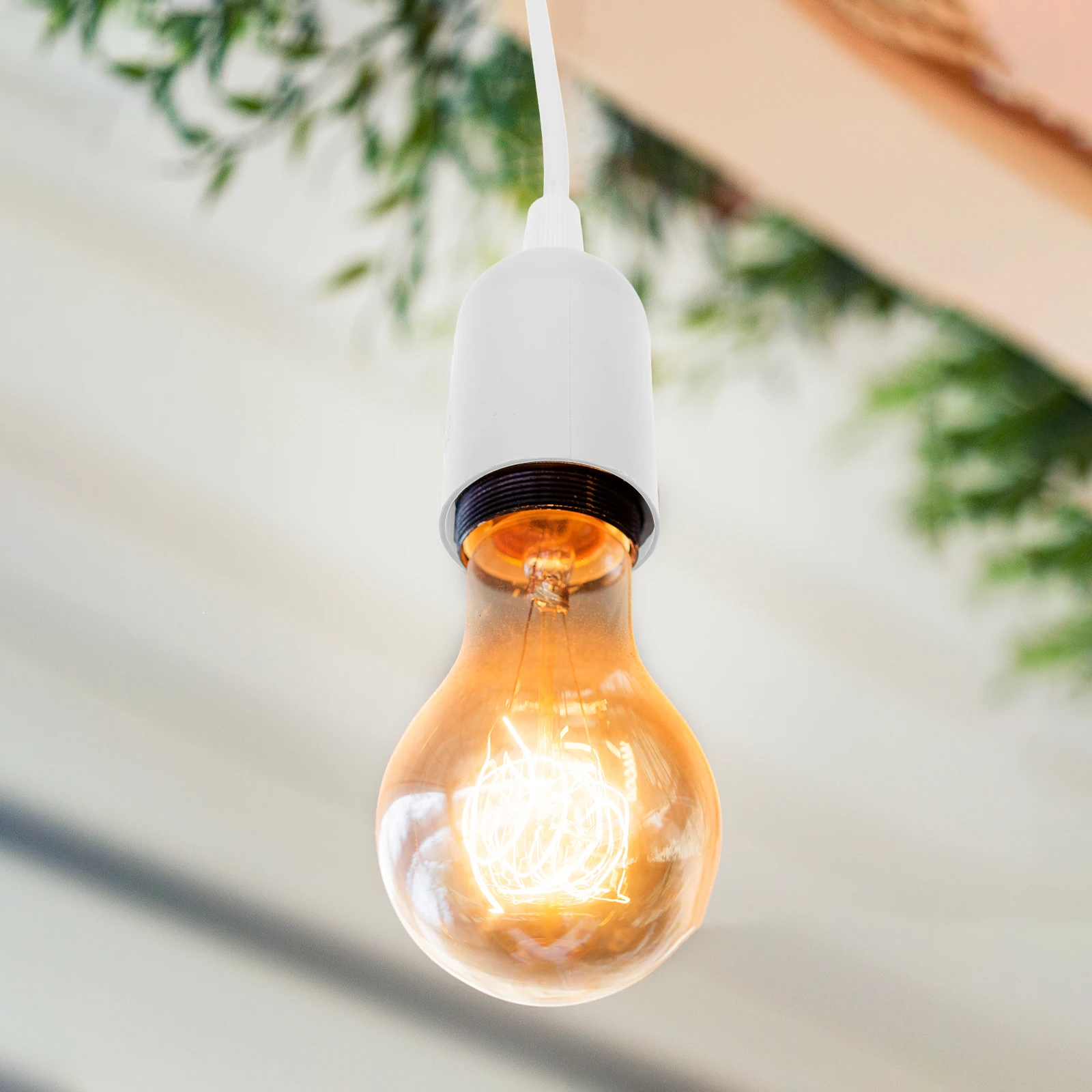 

2Pcs Switch Power Cord Lamp Socket 1.8m Hanging Light Bulb Holder E27 Plug in Pendant Lighting Industrial DIY Plastic Copper