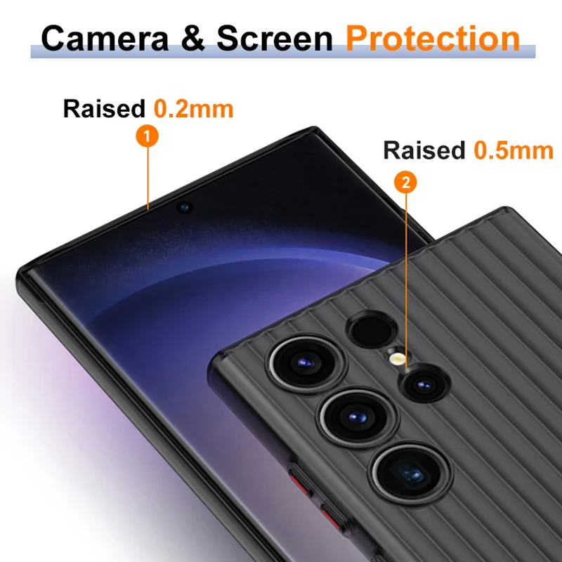 For Samsung Galaxy S24 S23 Plus Ultra-Thin Back Cover For Heat Dissipation Luxury Transparent Matte Hard PC Phone Case