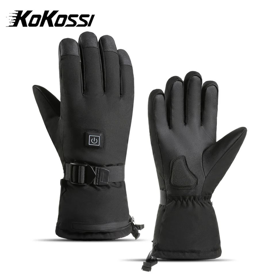 KoKossi Winter Heating Warm Gloves Skiing Outdoor Sports Cycling Windproof Touch Screen Waterproof Coldproof Non-slip Gloves