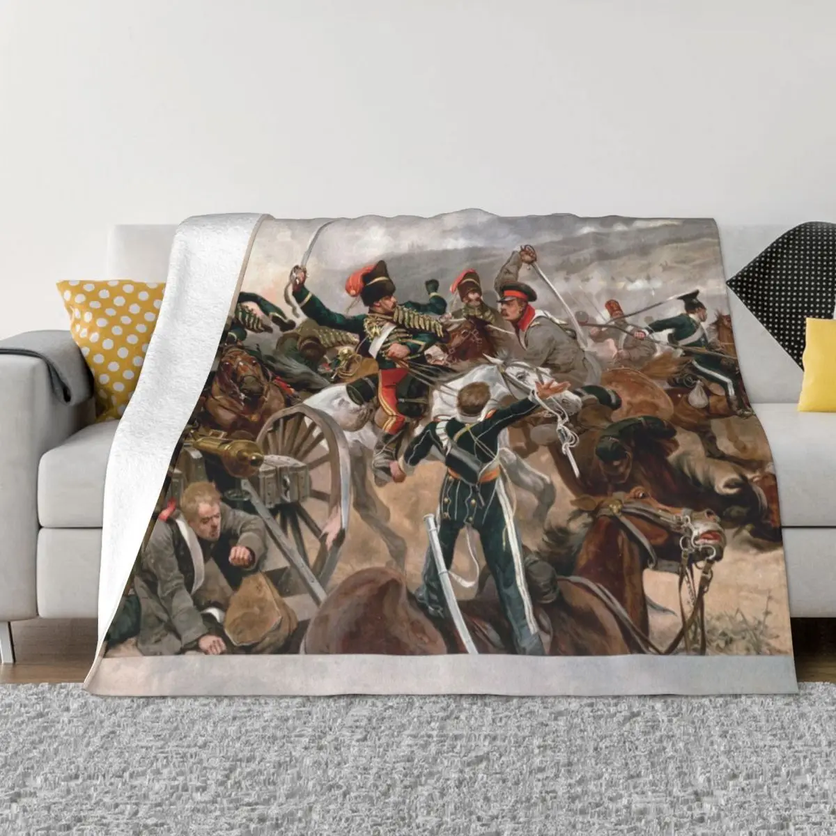 Relief of the Light Brigade 1897 Throw Blanket Decorative Throw wednesday Blankets