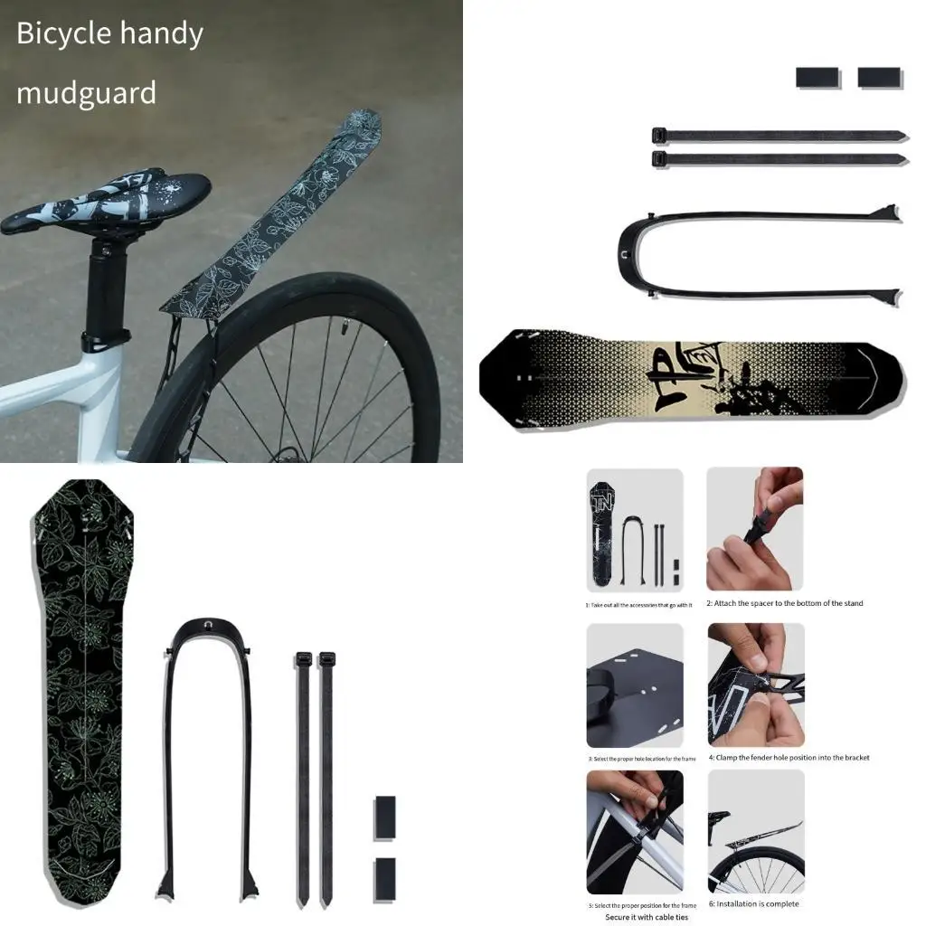 

R6FE Portability Road Mountain Bike Mud Guards Extended Coverage Bike Mudguards
