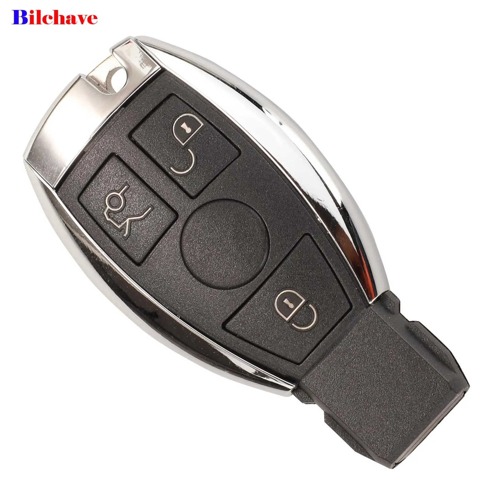 jingyuqin 3 Buttons 433Mhz Remote Car Key Fob For Mercedes Benz CLS W204 W202 W212 W211 W203 W205 Uncut Blade Replacement