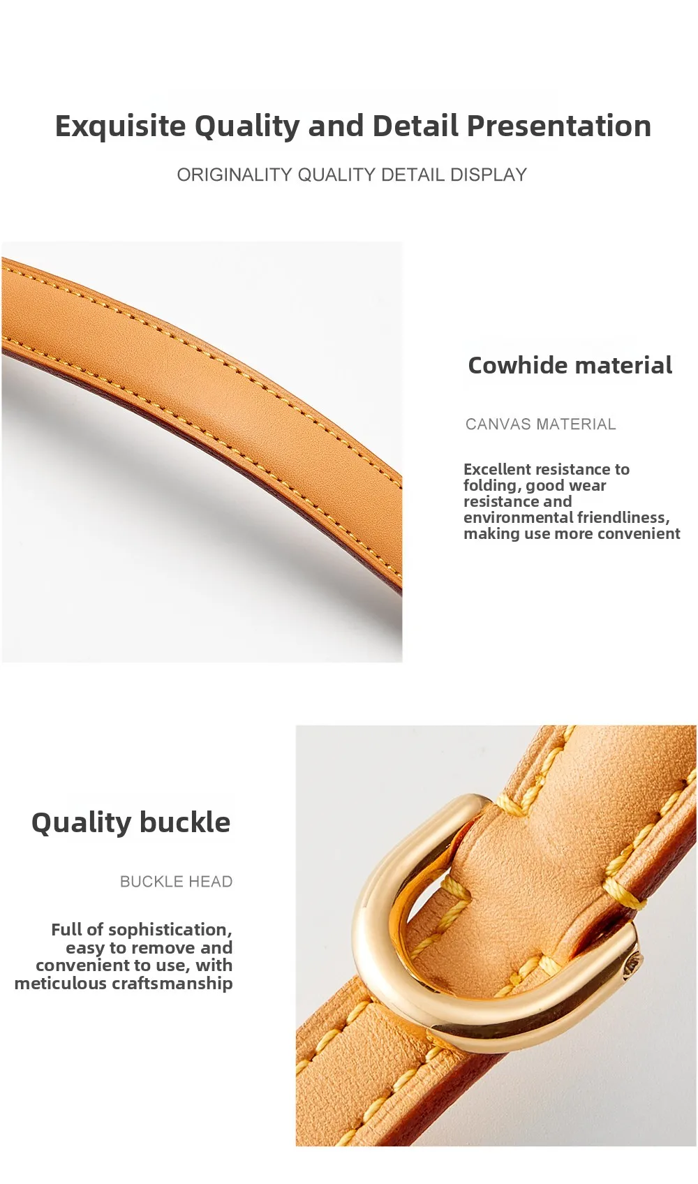 Adjustable Vachetta Leather Replacement Shoulder Strap For Carryall Nano Bag Crossbody Bag Strap Accessories