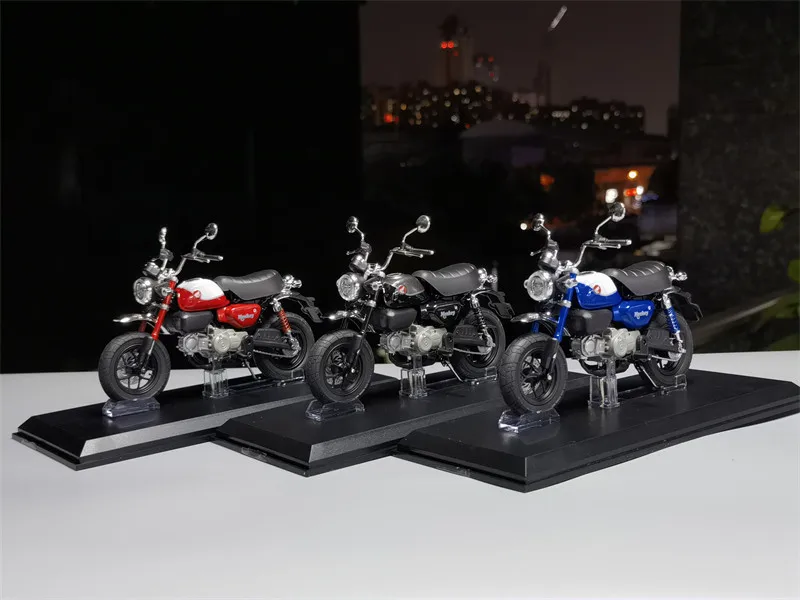 AOSHIMA Diecast 1/12 Scale Honda Monkey125 Motorcycle Model Alloy  Honda Monkey125 Motorcycle Model Toy Collected Display