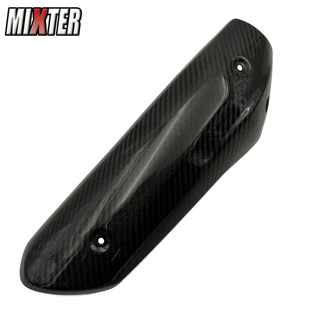 MIXTER Carbon Fiber Exhaust Middle Pipe Cover Heat Shield Guard anti-scalding Shell Muffler Protector For BMW G310R 2015-2023