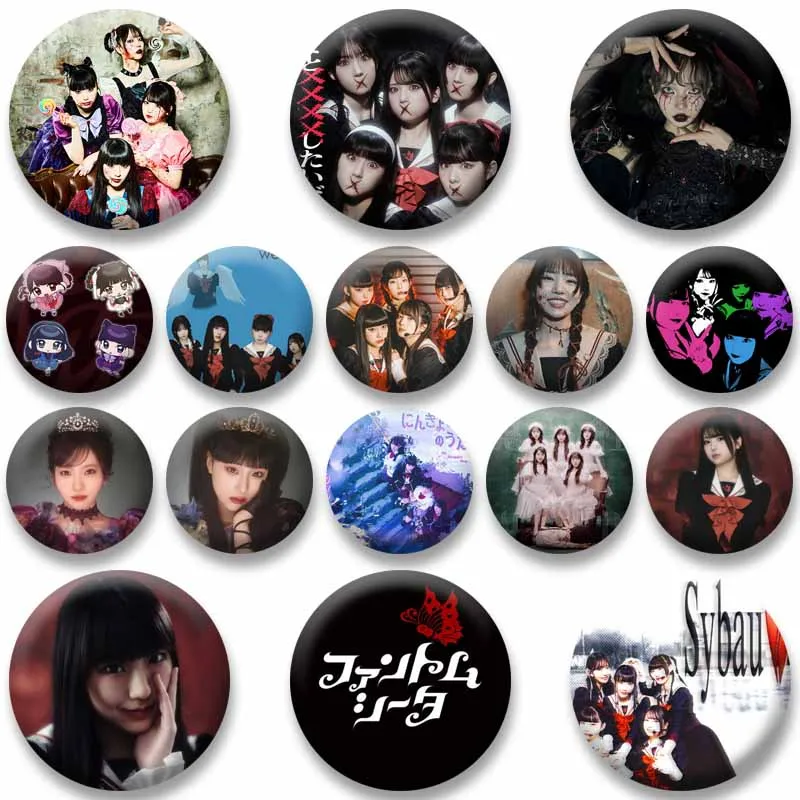 Girls Band Phantom S-Siita Enamel Pins Cute Cartoon Otomodachi Badge Handmade Music Icons Brooch Backpack Hat Collar Accessories