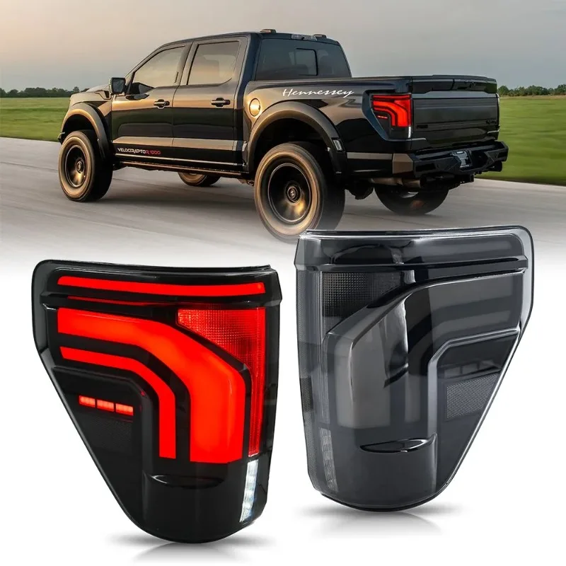 

Для Ford F150 2021-2025 светодиодные задние фонари пара с последовательным указателем поворота и подсветкой слепых зон