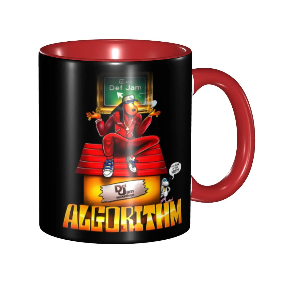 Scribbled Snoop Dogg Music Rapper Coffee Mug DIY Custom Ceramic Mug Creative Gift