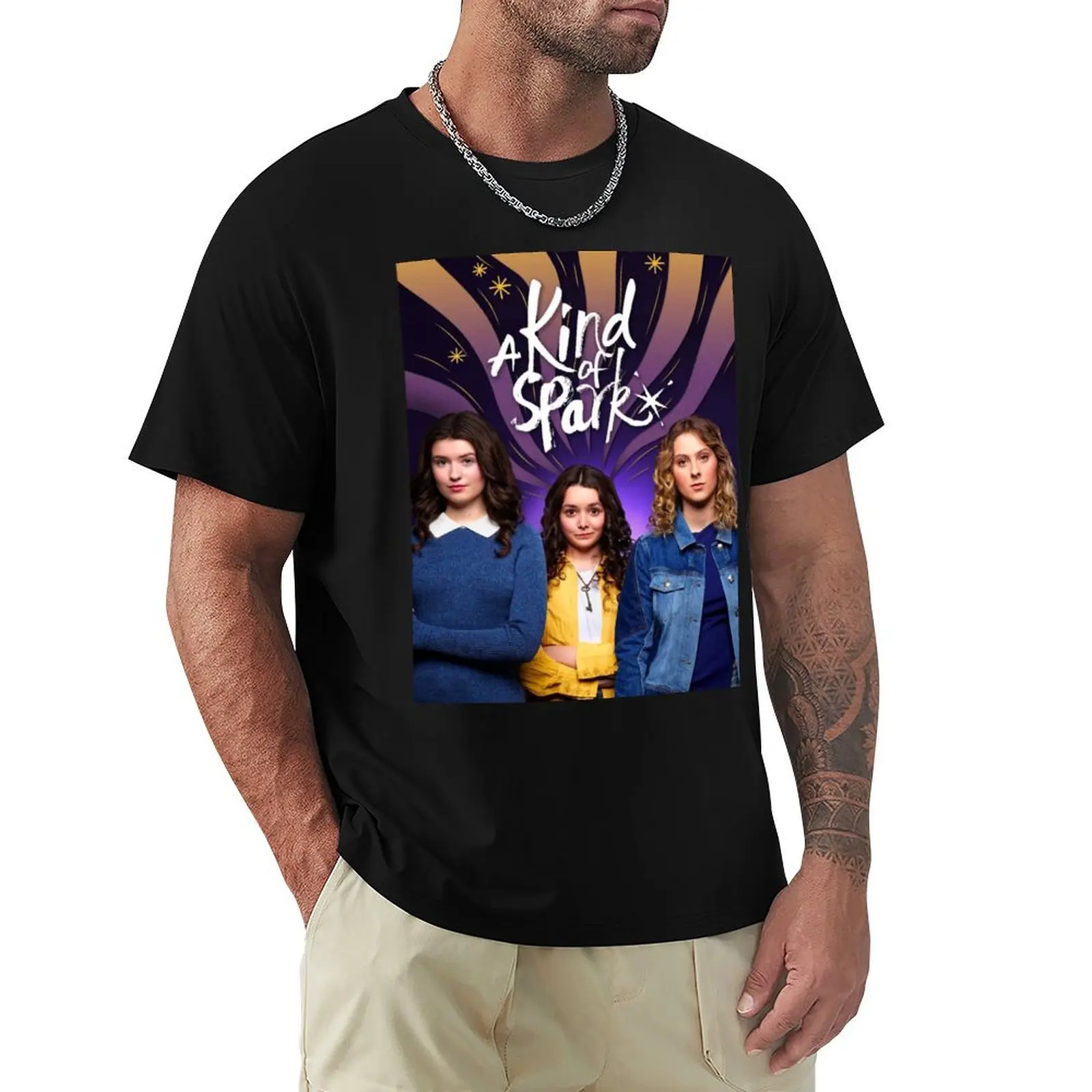 A Kind of Spark: The Darrow Sisters T-Shirt Basic Solid Color Casual Tee Shirt