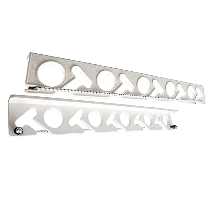 A02F-Horizontals 10-Rod Fishings Rod Holder Wall Mounted Fishings Poles Rack Garage, Wall, Ceiling Rod Stand
