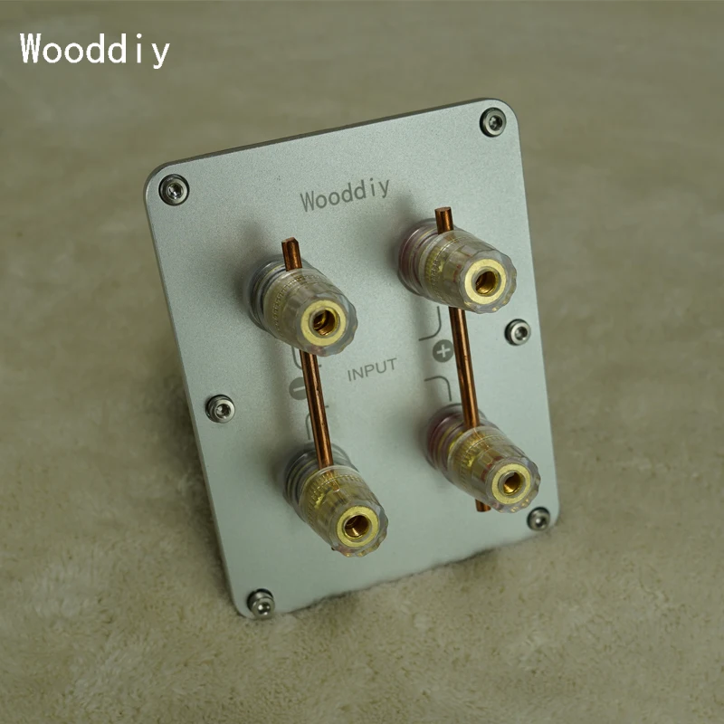 Wooddiy 1 Pcs Speaker Aluminum Terminal Copper Cabinet Box Accessories 2/4 Way Circuit Alloy Banana Jack Socket Binding Post