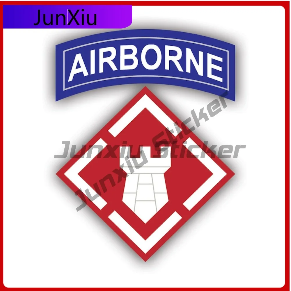 

20th Engineer Brigade Sticker Creative Decals Fort Bragg Nc Xviii Airborne Corps Auto Decor Car Sticker Vinyl Decal Waterproof