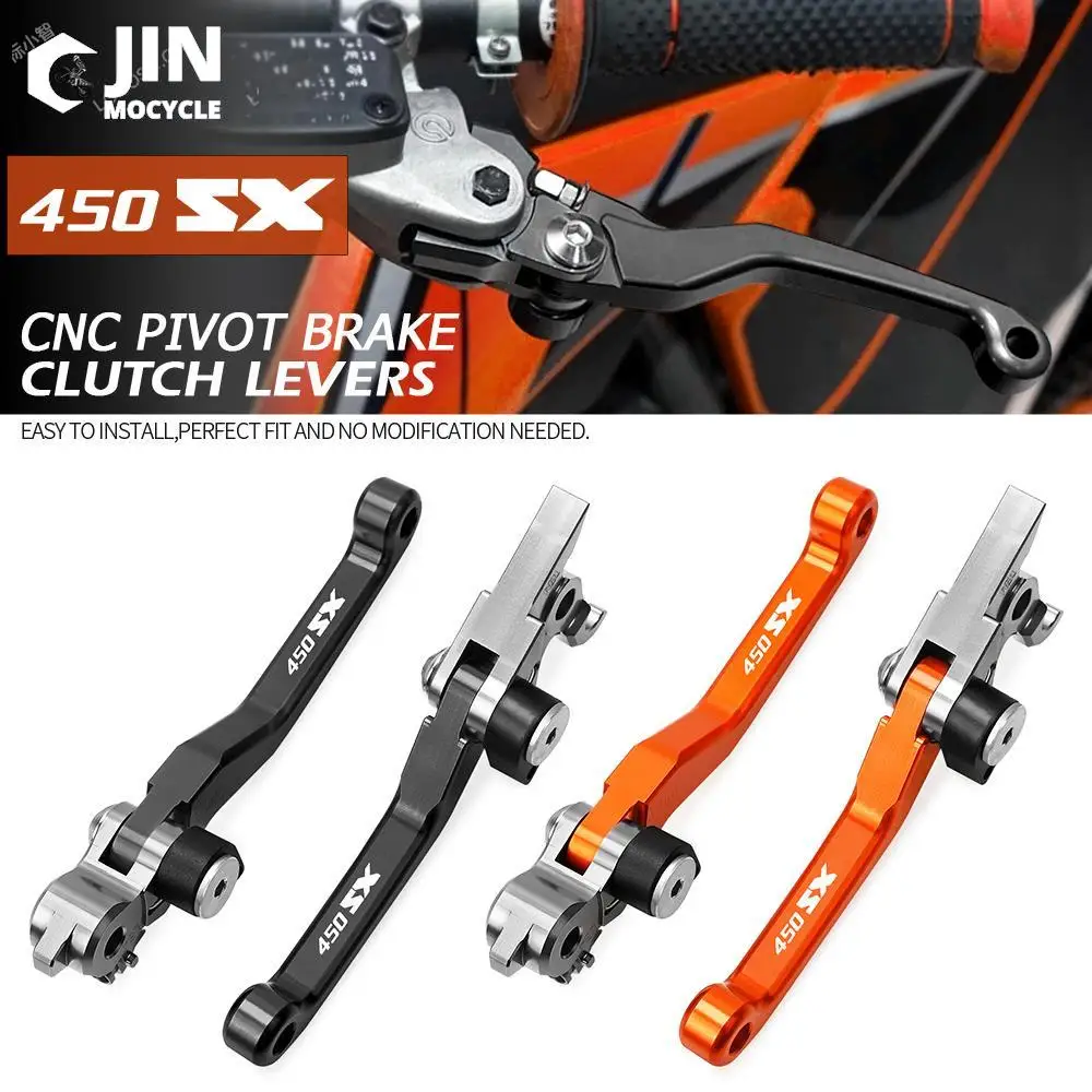 

450 SX SXF SXR Motocross Foldable Pivot Dirt Bike Brake Clutch Levers Cable Lever Handle For K-T-M 450SX 450SXF 450SXR 2003-2018