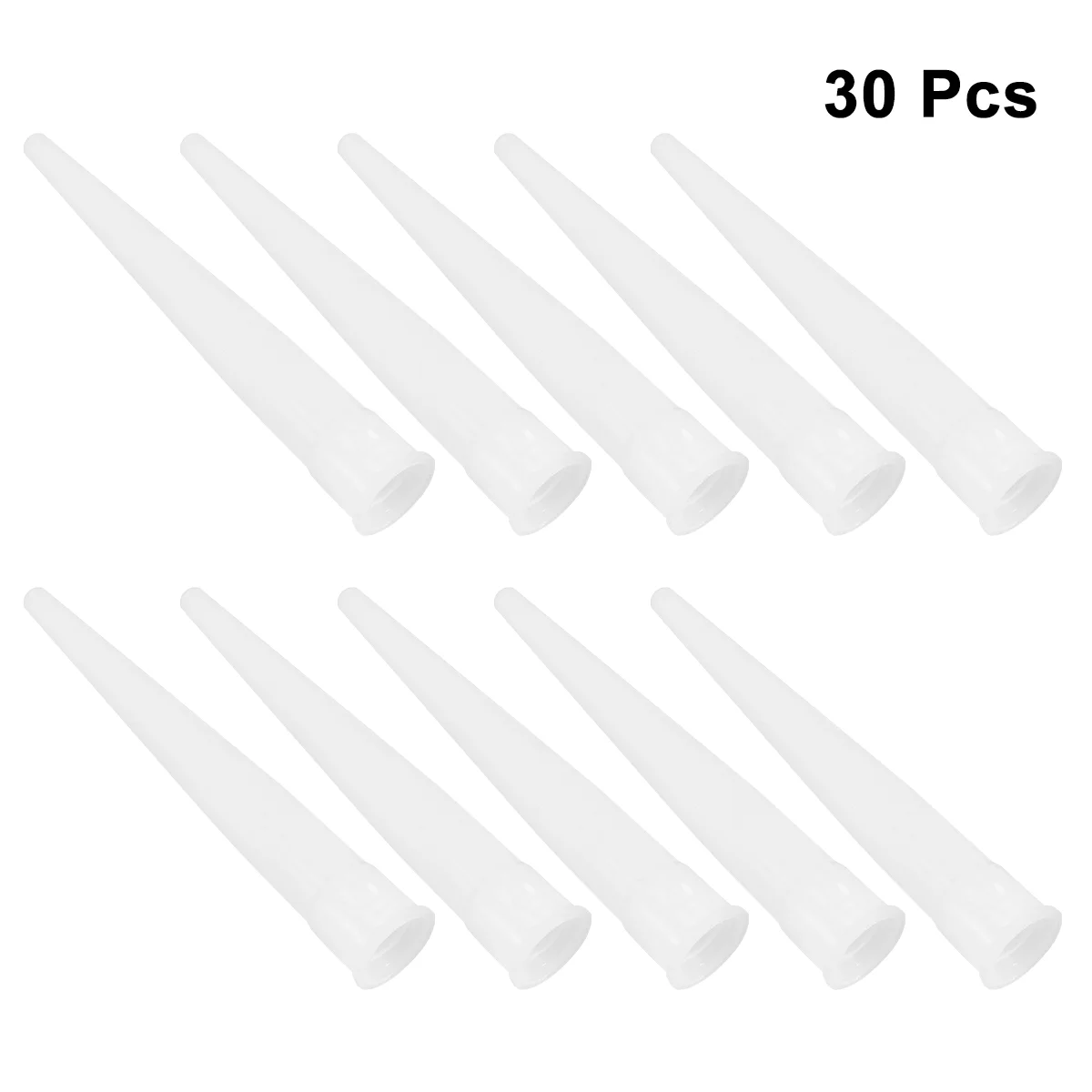 30 stücke Kunststoff Düsen Rohr Liefert Einweg Ink Grip Düse Rohr Spitze (Weiß)