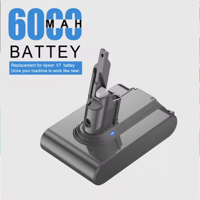 21.6V 6000mAh Replacement Battery for Dyson V7/SV11 Motorhead Pro V7 Trigger V7 Animal Handheld Vacuum Cleaner
